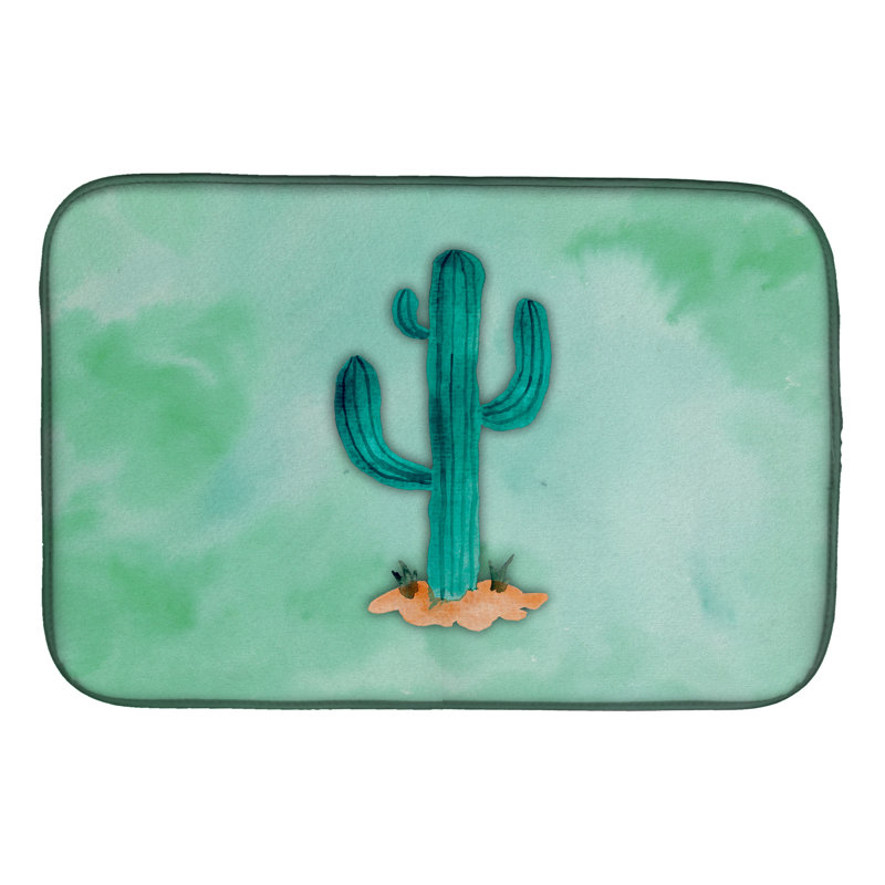 Tapis de séchage en aquarelle western cactus