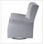 Chaise pivotante grise avec fauteuil oscillant