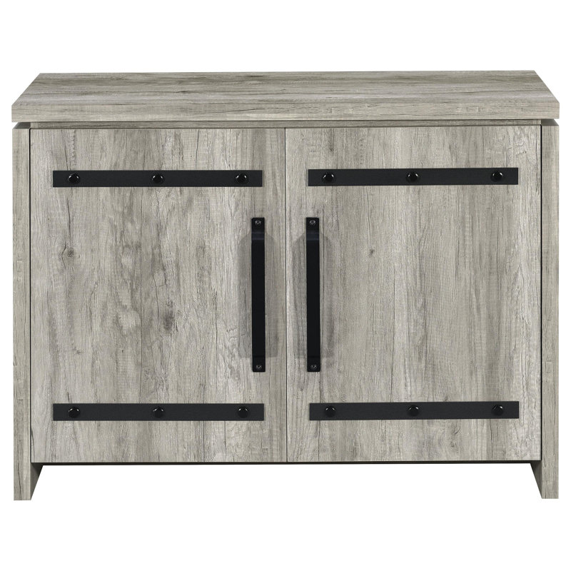 Armoire décorative en bois d'ingénierie à 2 portes Enoch