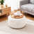 Striped Round Beige