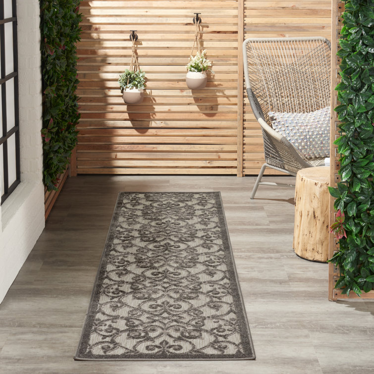 Steinsel Gray Indoor/Outdoor Area Rug