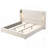 Upholstered Bed Frame With High Wingback Headboard-81472475