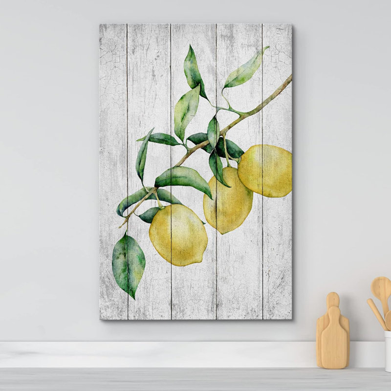 «Kitchen Food» rétro, panneau de bois rétro, poire sur toile, H 24 po x l 16 po x P 1,5 po