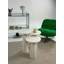 Ensemble de tables d'appoint Modern (3 pièces) crème, 100% panneau de fibres à densité moyenne, hauteur: 18,5 po (grand), 20,5 po (moyen), 18,5 po (petit) | Finition en laque de polyuréthane durable, élégante et fonctionnelle pour le décor du salon et de la chambre à coucher-1942766669