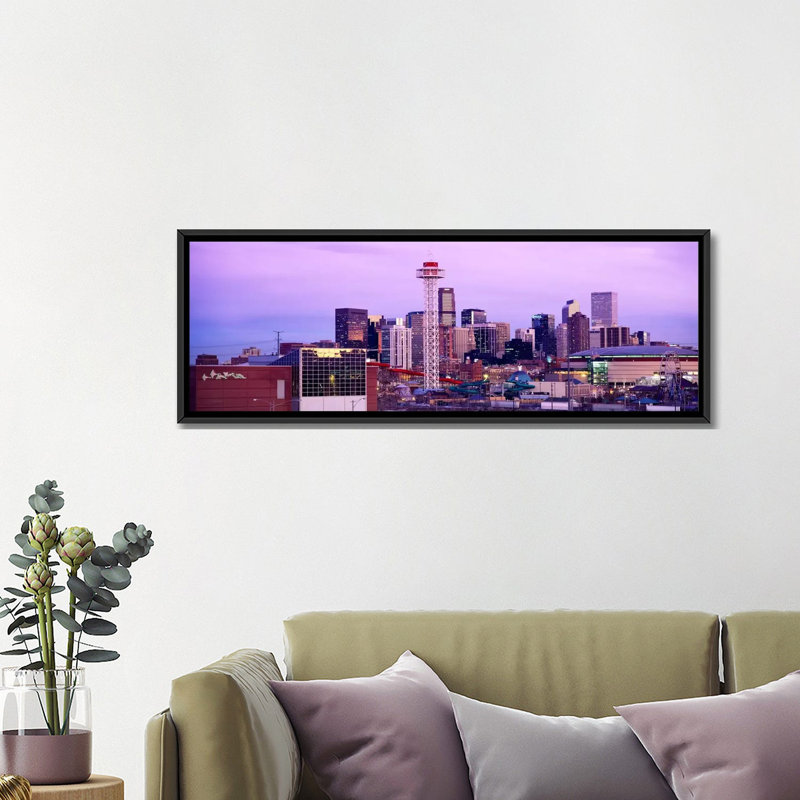 Reproduction de photo sur toile panoramique, H 20 po x l 60 po x P 1,5 po, Cadre noir