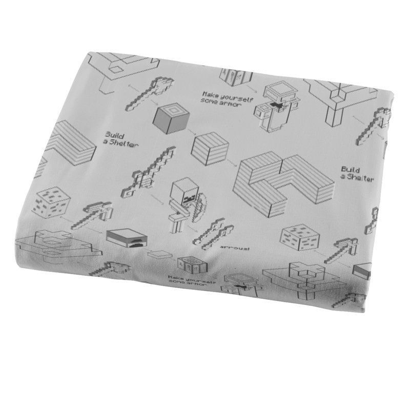 Ensemble de draps en microfibre Minecraft, Double