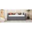 Twin Size Upholstered Daybed With Ergonomic Design Backrest And 2 Drawers-585259483