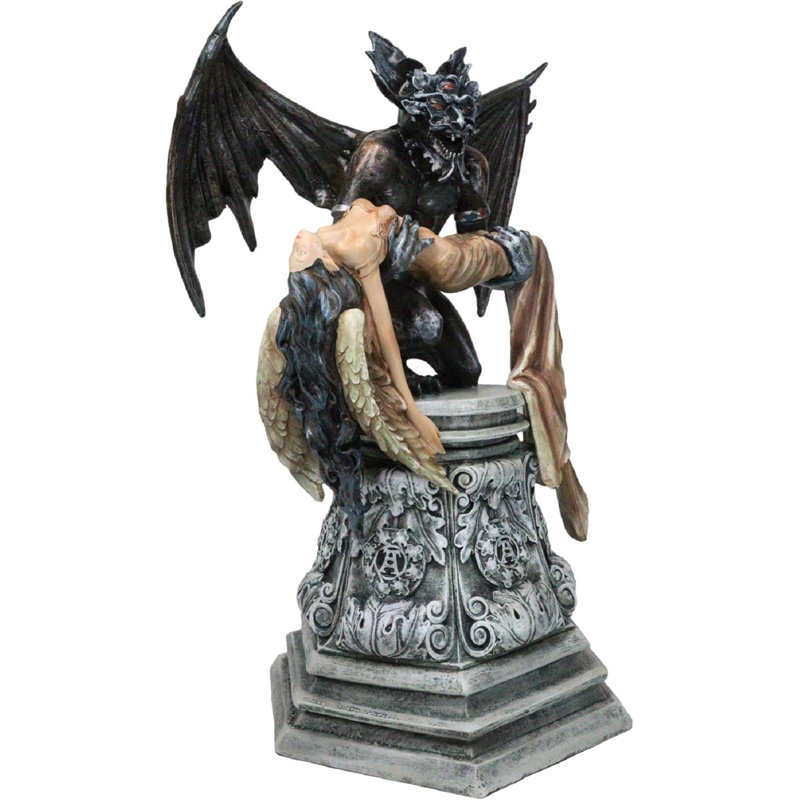 Statue de l'ange de Saturne de style gothique de Saturn