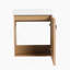 Meuble-lavabo mural 18,5 po avec lavabo en résine, porte simple à fermeture douce, panneau de fibres à densité moyenne, bois naturel (KD-Packing)-730183191