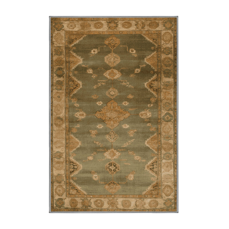 Tapis brun lavable à la machine, Rectangulaire 7 pi x 10 pi