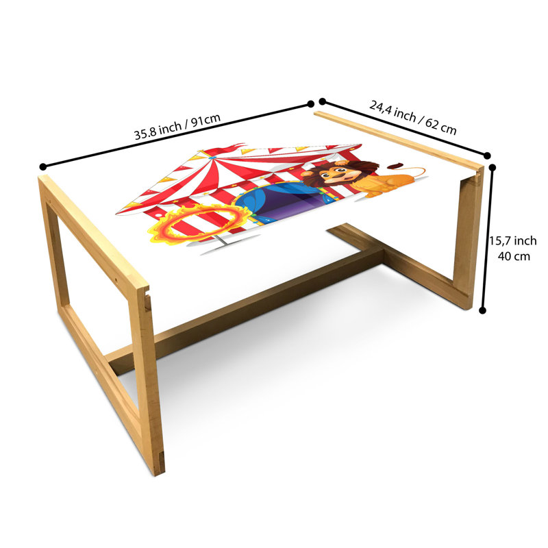 Isfried Sled Coffee Table, 90cm H x 62cm W x 40cm D