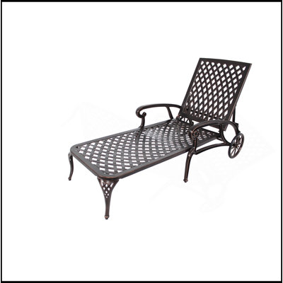 Chaise longue en aluminium coulé 1Pcs