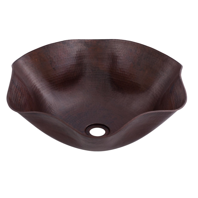 Novatto 16'' Copper Specialty Bathroom Sink, Antique