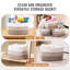 Panier de rangement en coton tissé 3 paquets de 22L