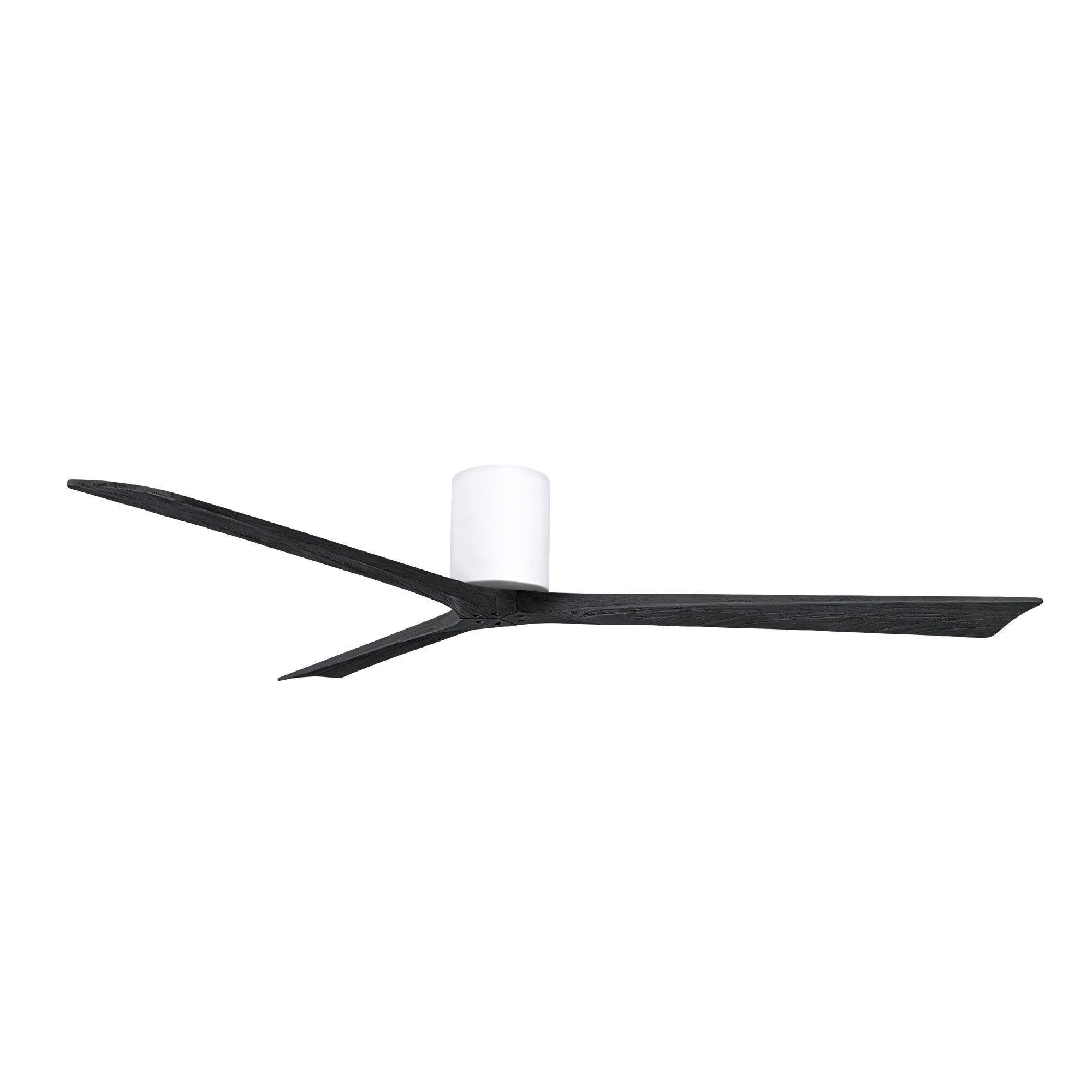 Olivier 3 Blade Ceiling Fan, 72", Matte Black, Gloss White