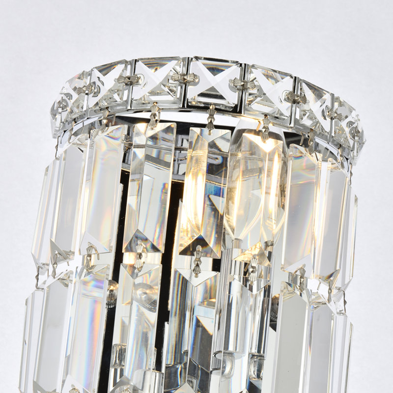 Baldrik 2 - Light Dimmable Bath Sconce, 16" H x 8" W x 8" D, Chrome