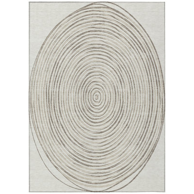Machine Washable Indoor/Outdoor Chantille ACN2647 Geometric Rug