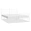 Metal Bed Frame with Headboard and Footboard White-1949012224