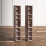 Brenya 8-Tier Thin and Tall Bookshelf with Open Adjustable Shelf
