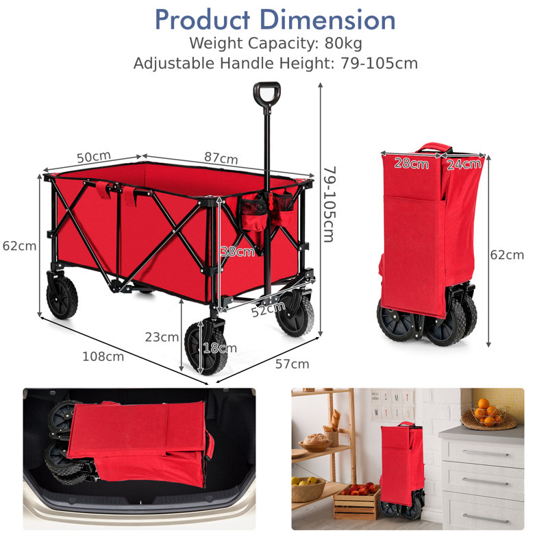 Juno Folding Bags & Storage, Red