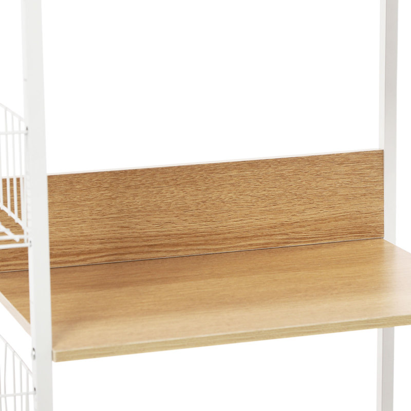 Standing Kitchen Storage Rack, White
