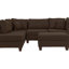 3 pièces Canapé modulaire réversible pour canapé de salon et repose-pieds en polyfibre-1386713484