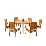 Round 2 - Person 48" Long Teak Dining Set