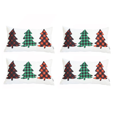 Christmas Tree Lumbar Printed Pillow Covers & Insert -  Mike&Co. New York, 50-SET4-717-3193