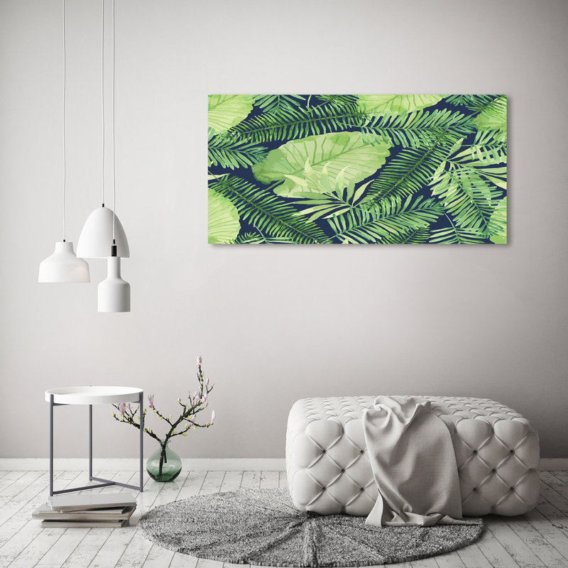 Tropical Leaves - Wrapped Canvas Print