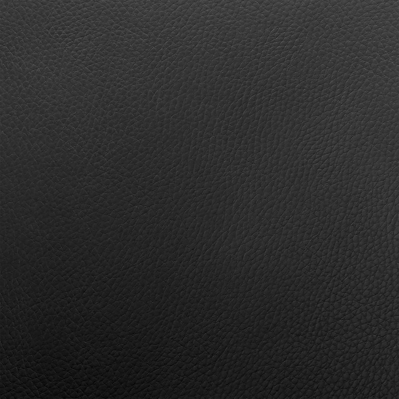 Tabouret de bar pivotant réglable en similicuir, Siège noir / structure chromée