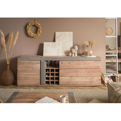 Amsterdam 215cm Solid Wood Sideboard
