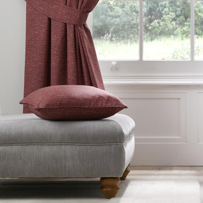 Pembrey Square Cushion, Red
