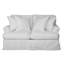 Causeuse à accoudoirs arrondis en coton 60 po avec coussins réversibles Wesham-127384492