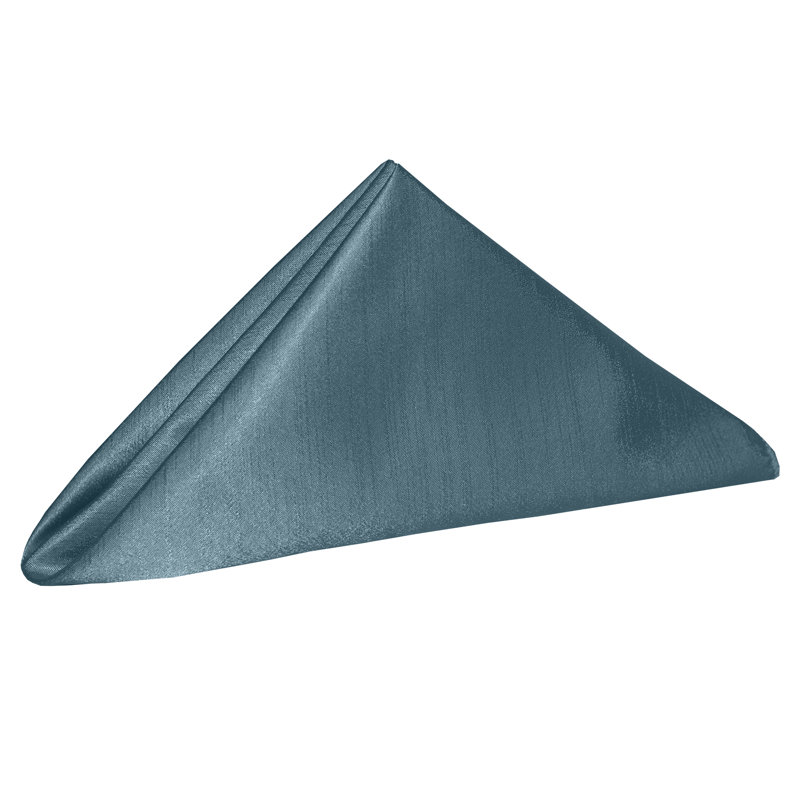 Yulia Silk Square Napkin, Slate, 17" x 17"
