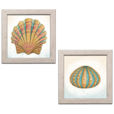 « boardwalk feston & urchin' 2 pièces », ensemble de 2 reproductions d’art en acrylique