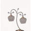 Lampe de table 17,25 "en or rose à 2 fleurs Bell Glam