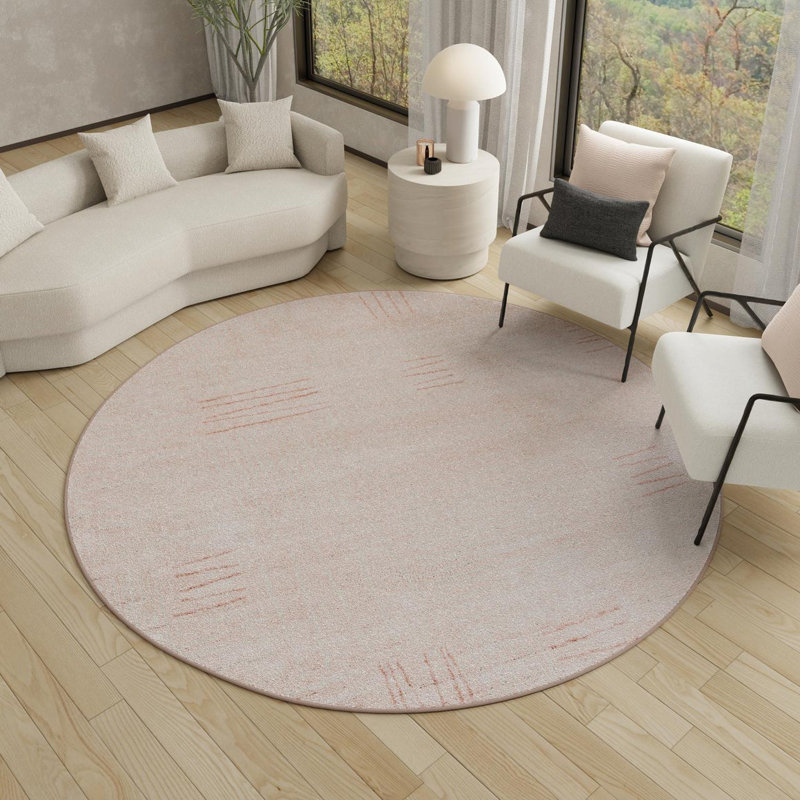 Geometric Area Rug, Round 238.8 cm