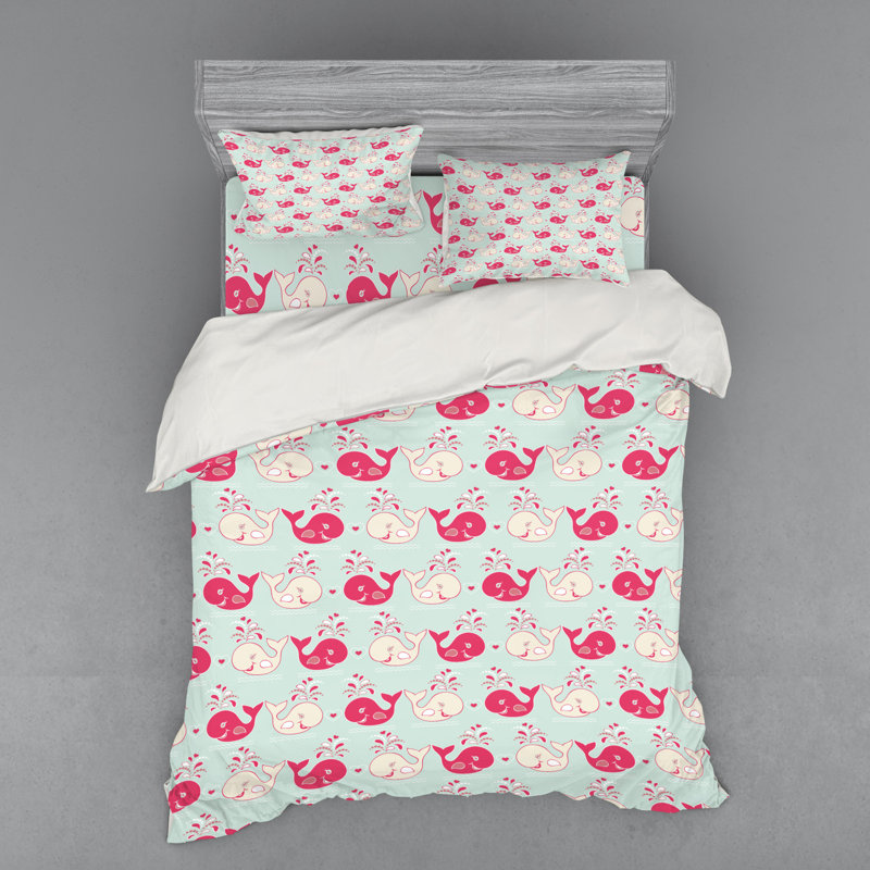 Coastal Polyester Duvet Cover, Queen Duvet Cover + 3 Additional Pieces