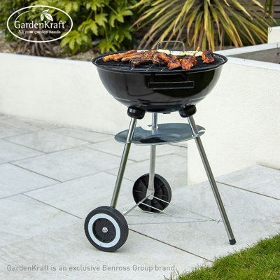 GardenKraft 44cm W Charcoal Grill