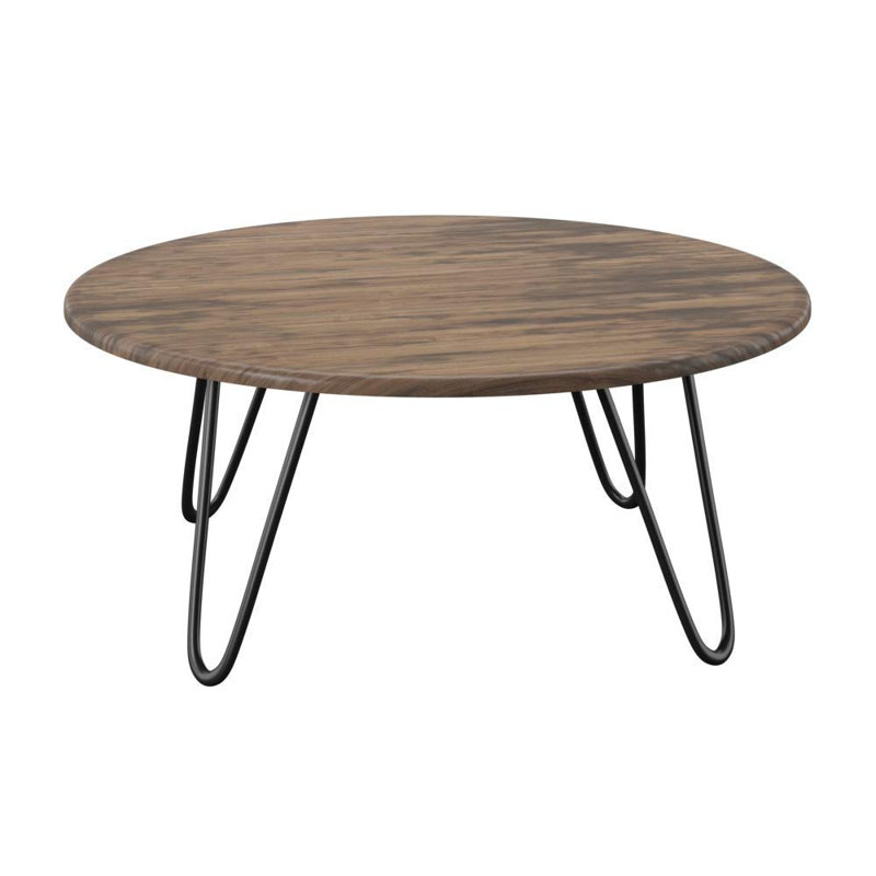 Calina Four Leg Coffee Table, Black, Brown