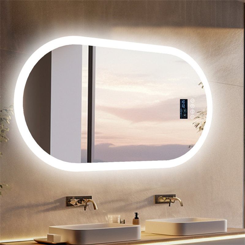 Oval Blutooth Led Mirror, 80 cm x 50 cm