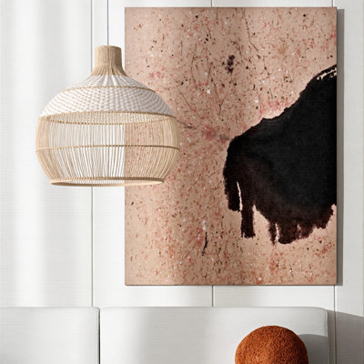 Ajshe 1 - Light Rattan Teardrop Pendant