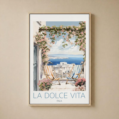 Côte amalfitaine, Italie, par CAD Designs - Graphisme sur toile