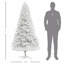 Arbre de Noël artificiel de 6 pi de hauteur, arbre de Noël non éclairé avec 1000 pointes de branches, ouverture automatique, base en acier, décoration des Fêtes pour le bureau personnel
