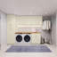 Armoire de cuisine murale blanche antique avec tablettes réglables l 27 po x H 42 po x P 21 po-814792621-814792609