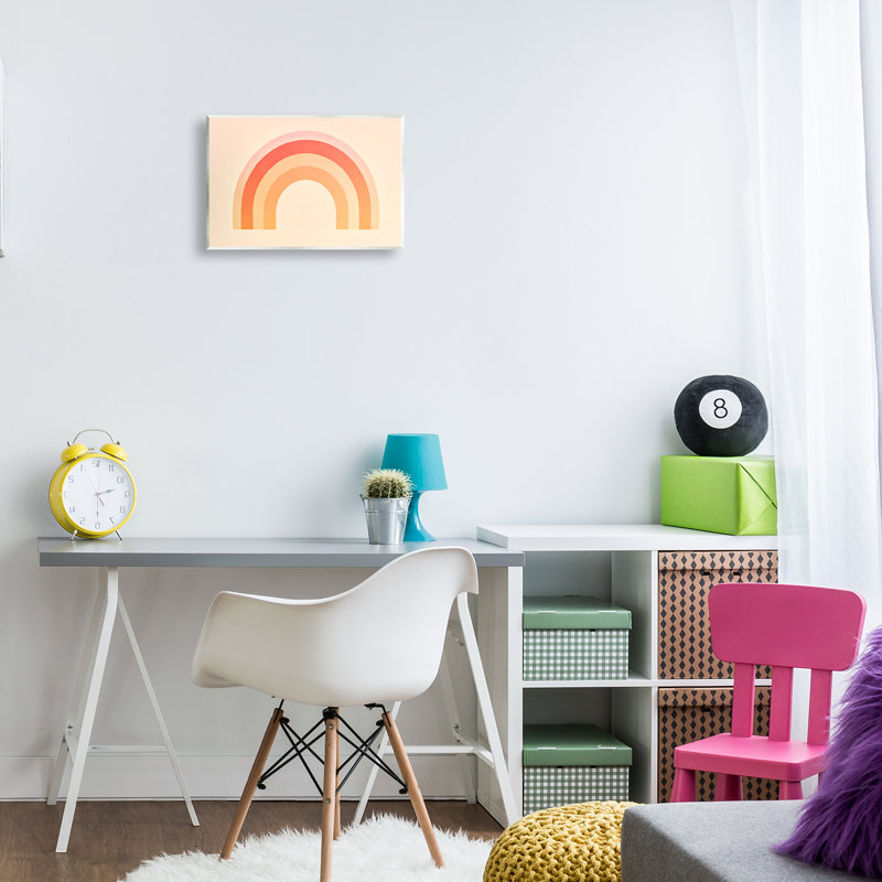 Art mural boho arc-en-ciel avec dégradé par Andrea Haase, H 10 po x l 15 po
