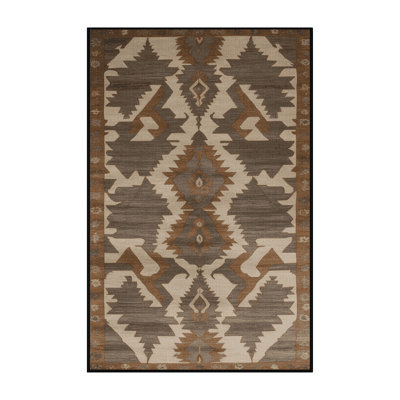 Machine Washable Persian Brown Area Rug