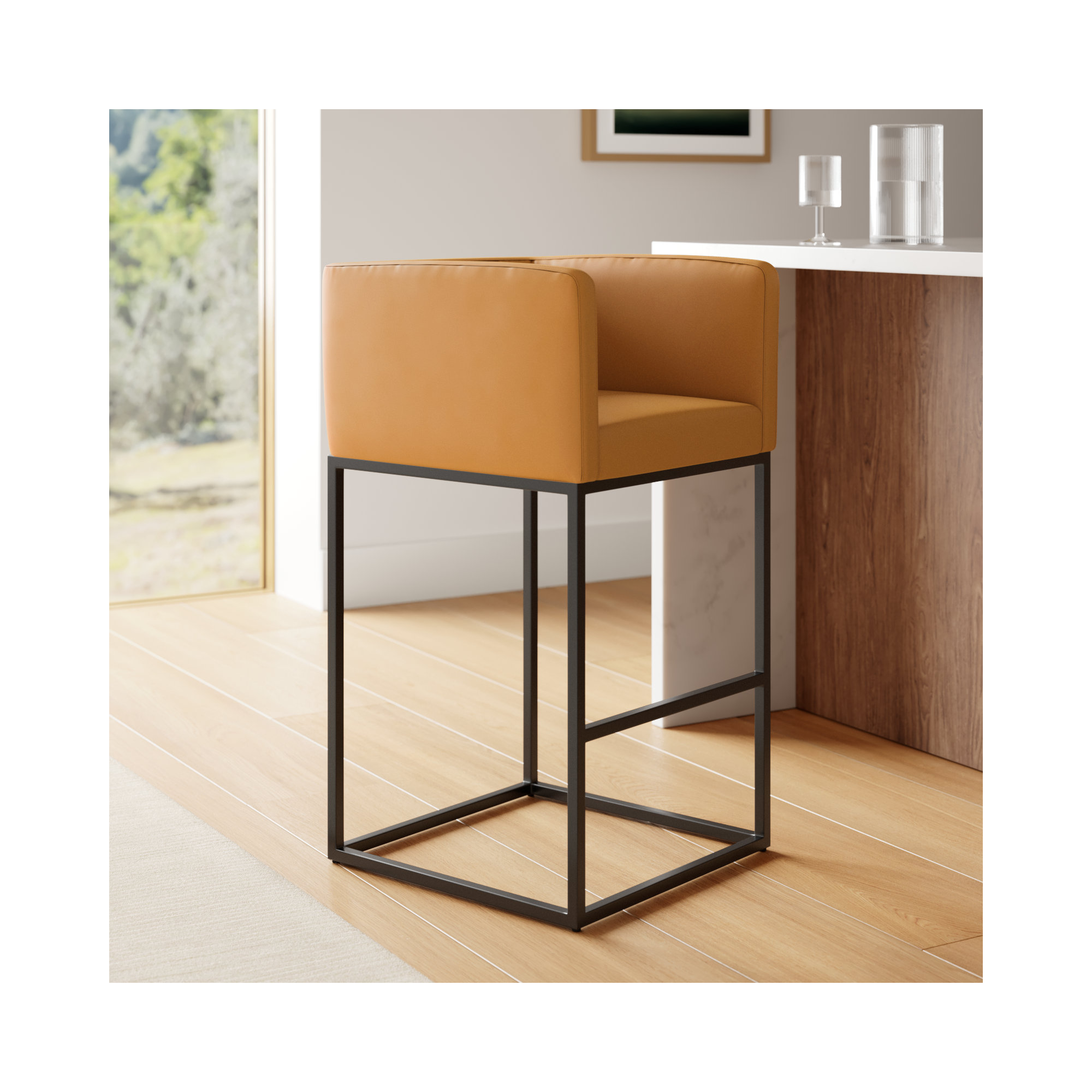  Bar & Counter Stool, Counter Stool (25" Seat Height), Clay