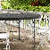 Round Foldable Plastic Table Collapsible Circular Steel Frame with Carry Handle