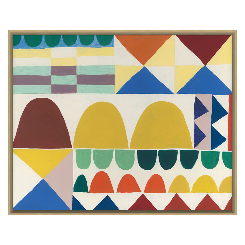 Oslo 1 Print by Stramel, Renee, 34'' H x 42'' W, Maple Single Picture Framed